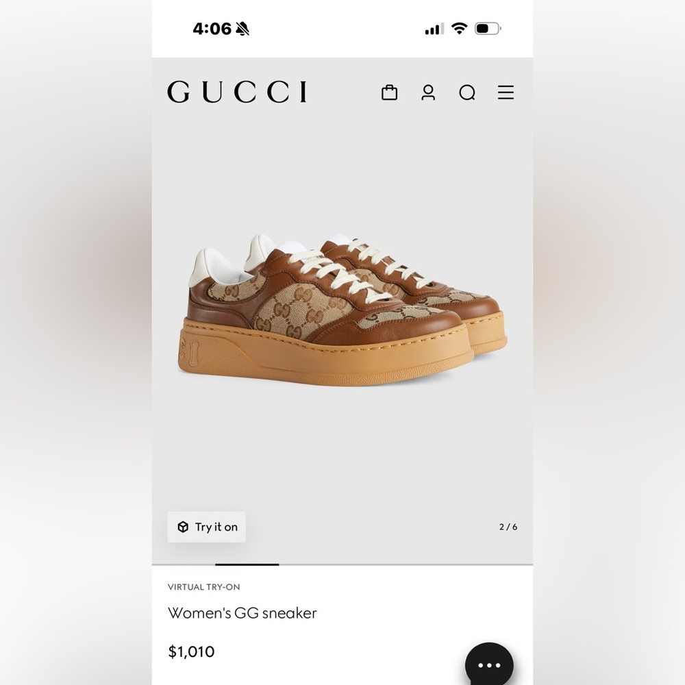 Gucci Cream Leather Footwear